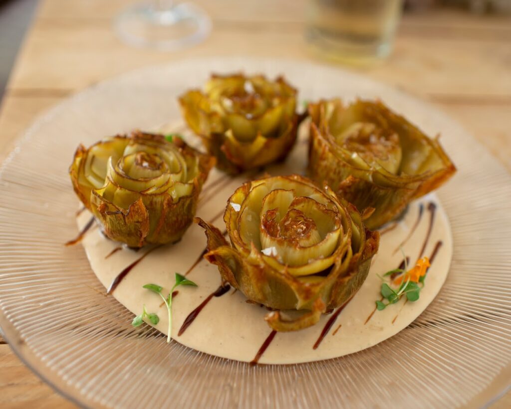 Alcachofas confitadas El Laurel 2