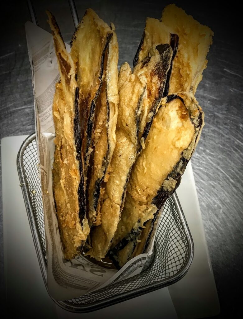 berengenas rebozadas el laurel